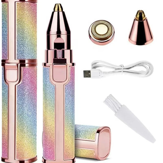 2 in 1 Eyebrow Electric Trimmer & hair remover for all parts use in pen flawless