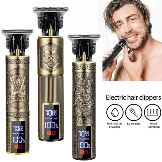T9 Professional Hair Trimmer Machine for Men – USB Rechargeable