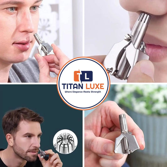 Painless Ear & Nose Hair Trimmer for Men & Women | Waterproof Manual Trimmer, Easy Cleaning
